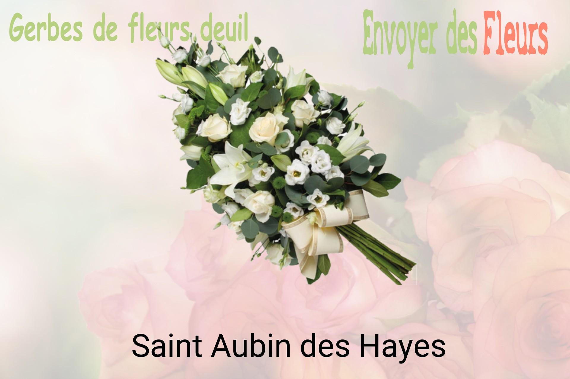 Gerbe de fleurs de deuil livrée à Saint-Aubin-des-Hayes